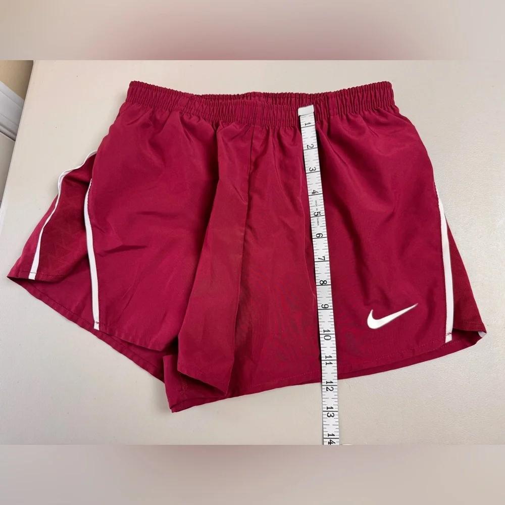 Nike Dri-FIT Running Shorts Small Red Athletic Workout Lined Elastic Waist - Picture 2 of 10